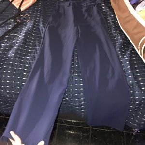 High waisted, wide leg navy blue Dress Pants